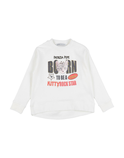 Patrizia Pepe Kids' Sweatshirts In Ivory