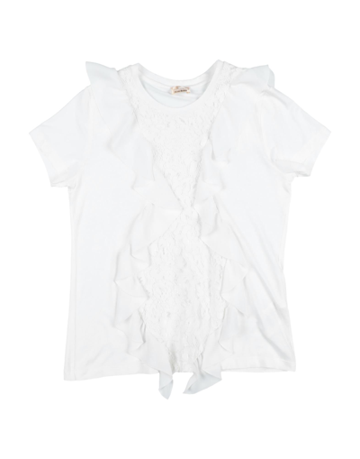 Elisabetta Franchi Kids' T-shirts In White