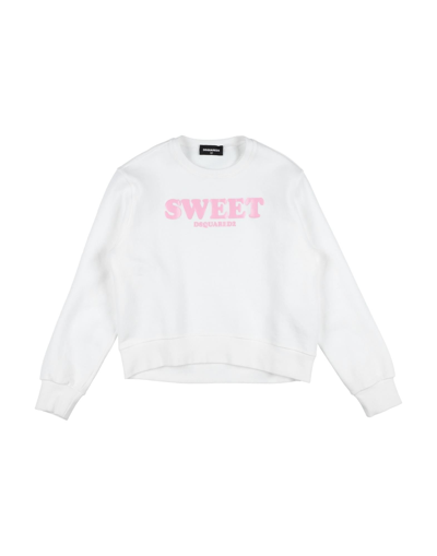 Dsquared2 Kids' Sweatshirts In White