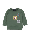 JOHN RICHMOND JOHN RICHMOND NEWBORN BOY SWEATSHIRT MILITARY GREEN SIZE 3 COTTON,12593317PG 3