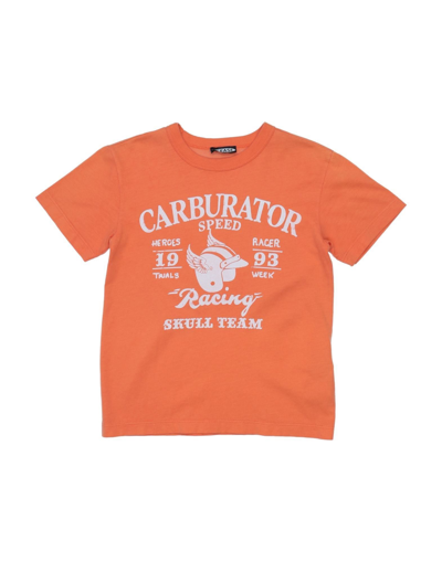 Please Kids' T-shirts In Orange