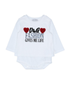 DOLCE & GABBANA DOLCE & GABBANA NEWBORN GIRL T-SHIRT WHITE SIZE 3 COTTON, POLYESTER, METALLIC POLYESTER, POLYAMIDE, ,12591023XI 4