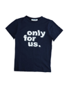Cesare Paciotti 4us Kids' T-shirts In Dark Blue