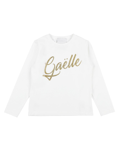 Gaelle Paris Kids' T-shirts In White