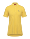 Isaia Polo Shirts In Yellow