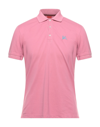 Isaia Polo Shirts In Pink