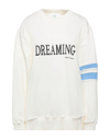 Alberta Ferretti Dreaming Cotton Jersey Sweatshirt In White