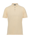 Zanone Polo Shirts In Light Yellow