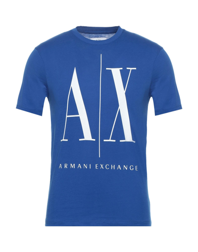 Armani Exchange T-shirts In Bright Blue