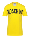 Moschino Yellow Printed T-shirt In Yellow