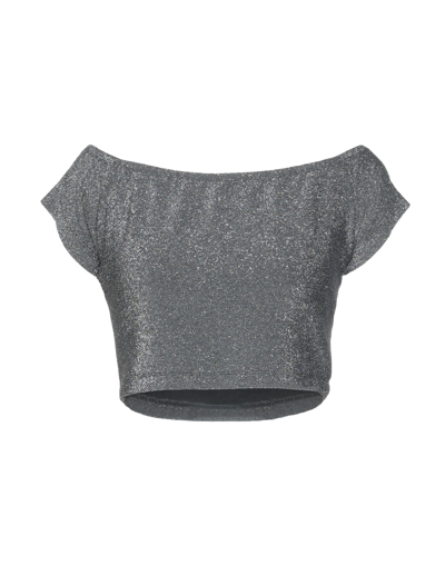 Shop ★ Art Shopart Woman T-shirt Grey Size L Viscose, Polyester, Polyamide, Elastane