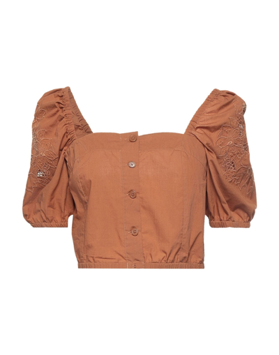 Pinko Tops In Brown