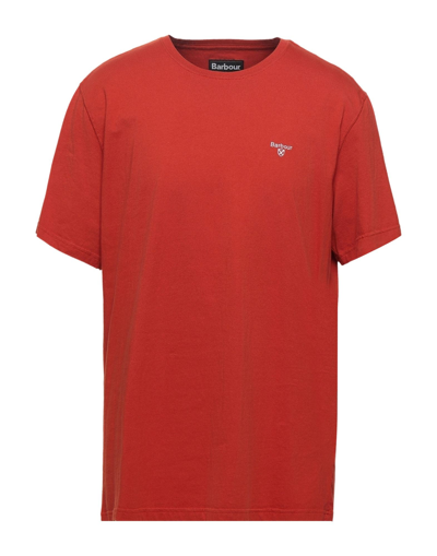 Barbour T-shirts In Rust