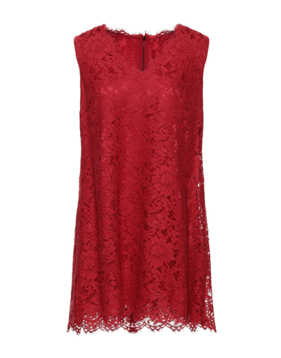 Dolce & Gabbana Short Dresses In Red