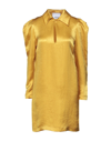 Erika Cavallini Short Dresses In Yellow
