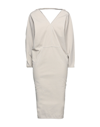 Rick Owens Midi Dresses In Dove Grey
