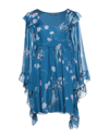Alberta Ferretti Short Dresses In Blue