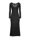 Elisabetta Franchi Midi Dresses In Black