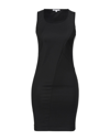 Patrizia Pepe Shoulder Pads Open Back Maxi Dress In Black