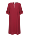 Seventy Sergio Tegon Midi Dresses In Red