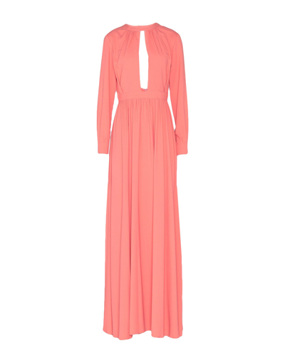 Actualee Long Dresses In Coral