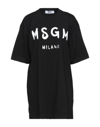 Msgm Short Dresses In Black