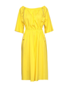 Patrizia Pepe Midi Dresses In Yellow