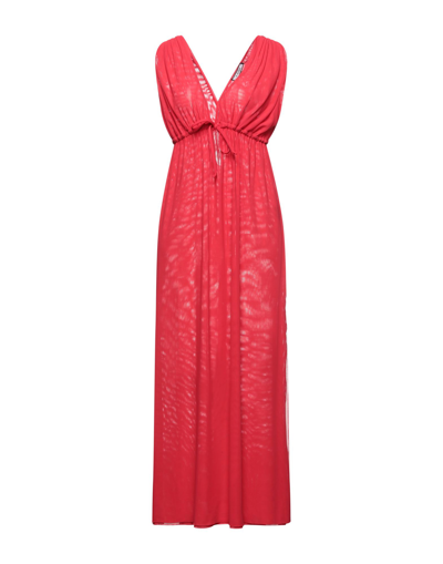 Fisico Long Dresses In Red