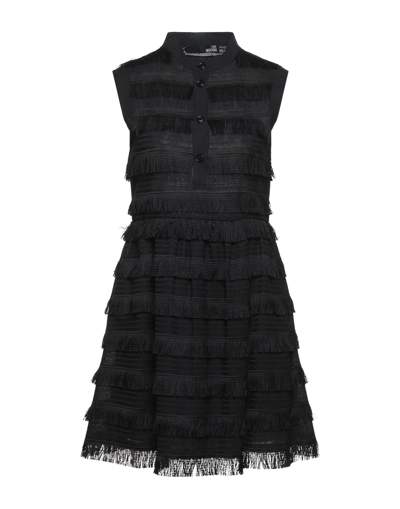 Love Moschino Short Dresses In Black