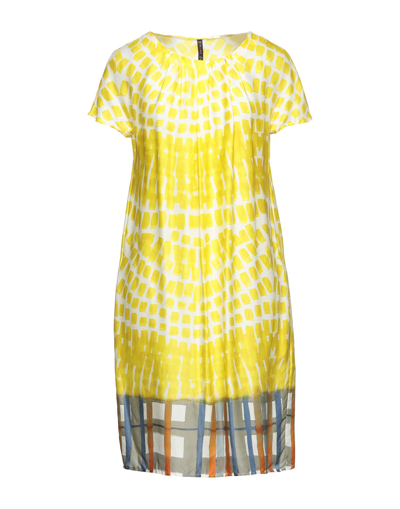 Manila Grace Short Dresses In Yellow