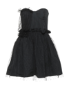 Red Valentino Short Dresses In Black