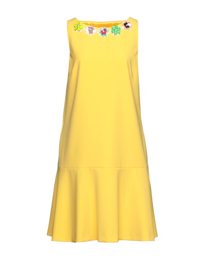 Boutique Moschino Short Dresses In Yellow