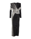 BALMAIN BALMAIN WOMAN LONG DRESS BLACK SIZE 10 POLYAMIDE, ELASTANE,15055518HA 4