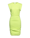 Berna Short Dresses In Acid Green