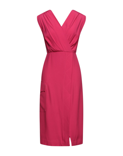 Ballantyne Midi Dresses In Red