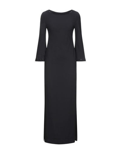 Fisico Long Dresses In Black