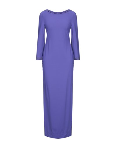 Fisico Long Dresses In Purple