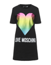 Love Moschino Short Dresses In Black