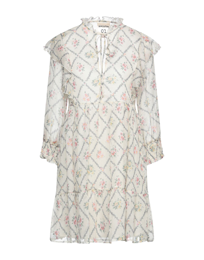 Semicouture Short Dresses In Ivory