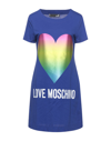 Love Moschino Short Dresses In Blue