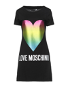 Love Moschino Short Dresses In Black