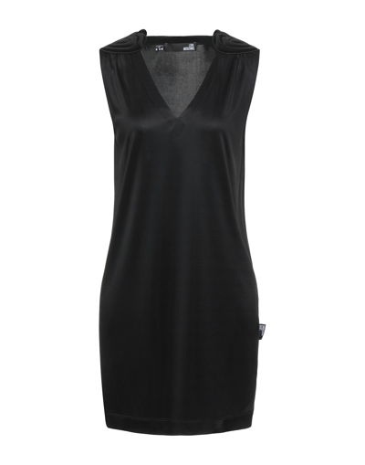 Love Moschino Short Dresses In Black