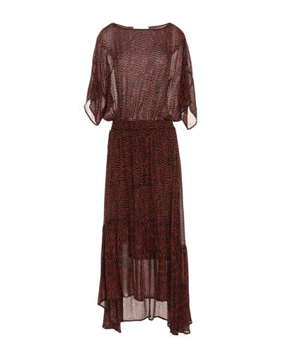 8pm Long Dresses In Brown
