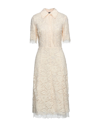 Elisabetta Franchi Midi Dresses In Ivory