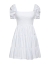 Berna Short Dresses In White