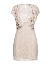 Patrizia Pepe Short Dresses In Beige