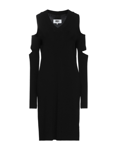 Mm6 Maison Margiela Midi Dresses In Black