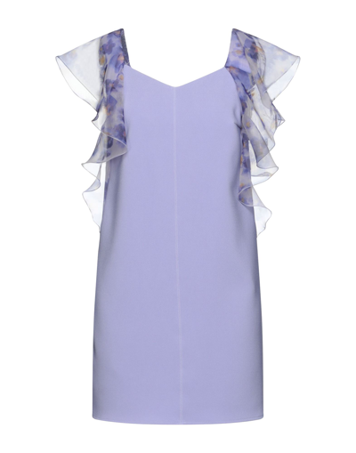 Elisabetta Franchi Short Dresses In Light Purple