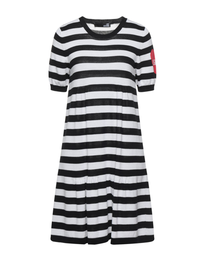 Love Moschino Short Dresses In Black