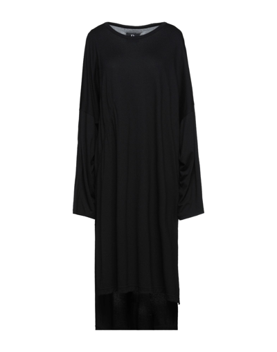 Yohji Yamamoto Midi Dresses In Black